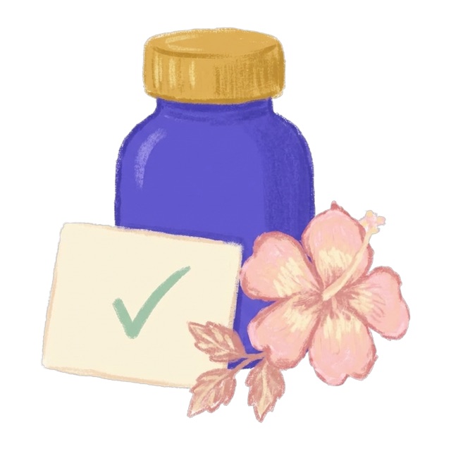 Pastel illustration of everyday medication care